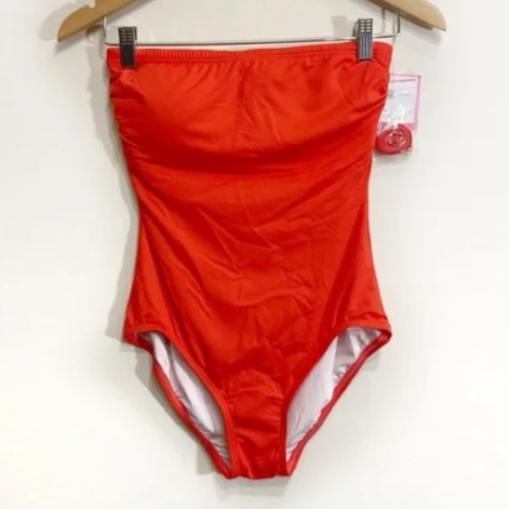 Kate Spade one piece orange swimsuit